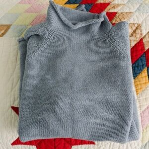 men's blue rollneck J.Crew sweater size M